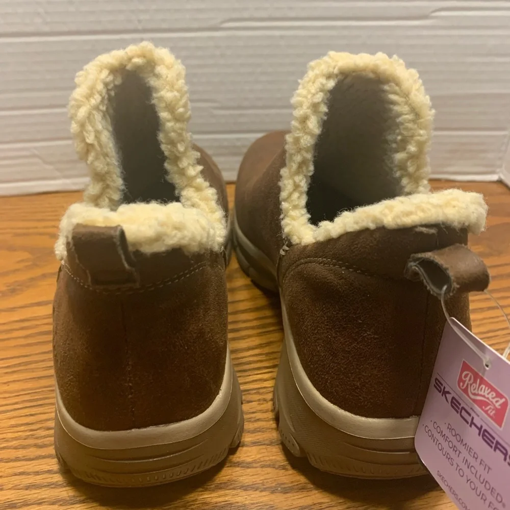 NEW Vegan Easy going Buried Treasure Skechers Relaxed Fit Ankle Boots size9.5 - Picture 3 of 10